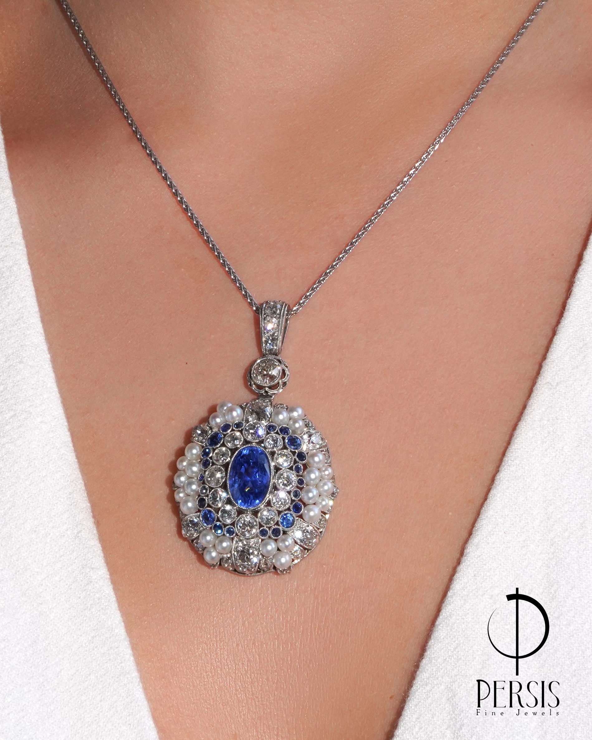 Antique diamond necklace