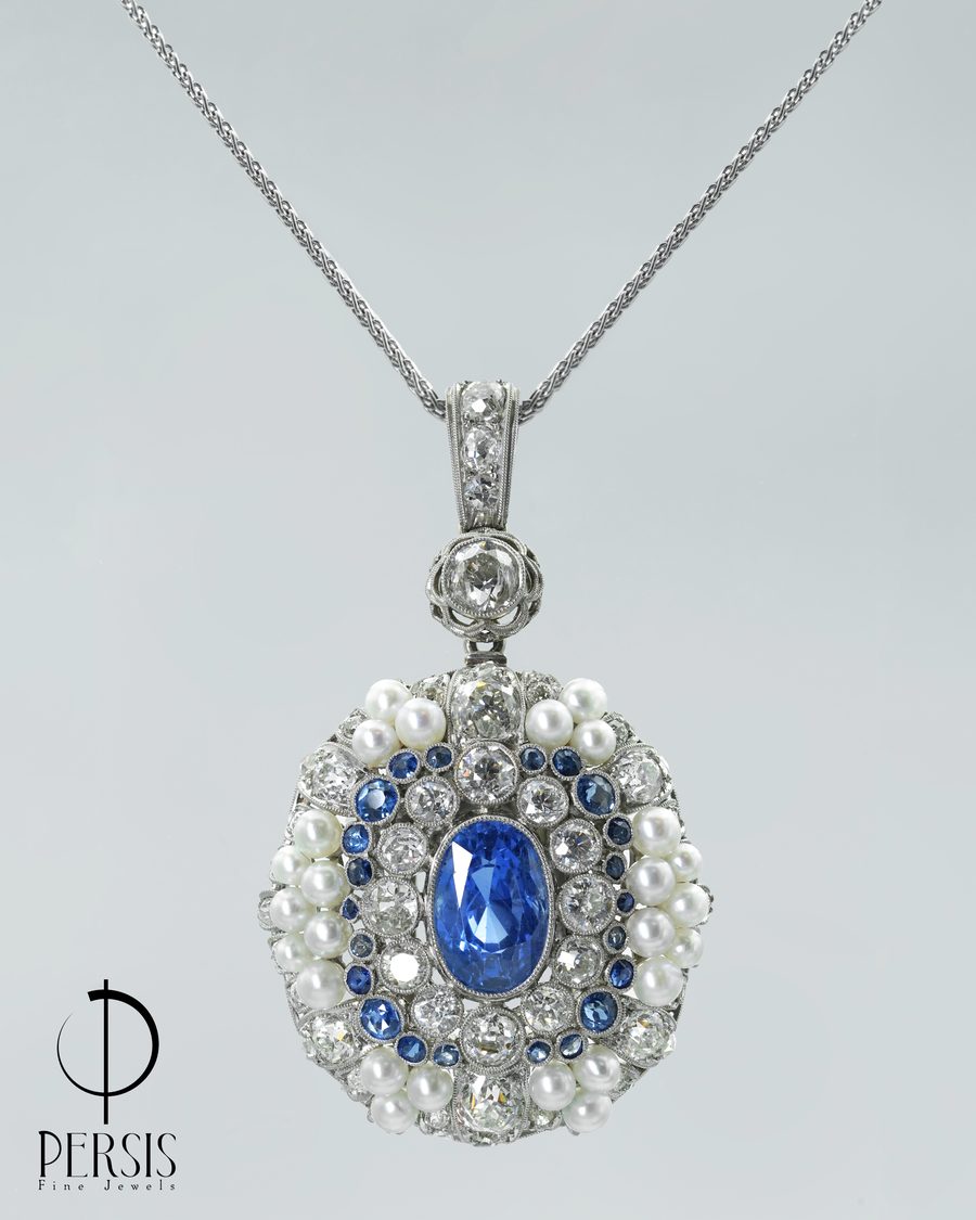 Victorian Sapphire & Pearl