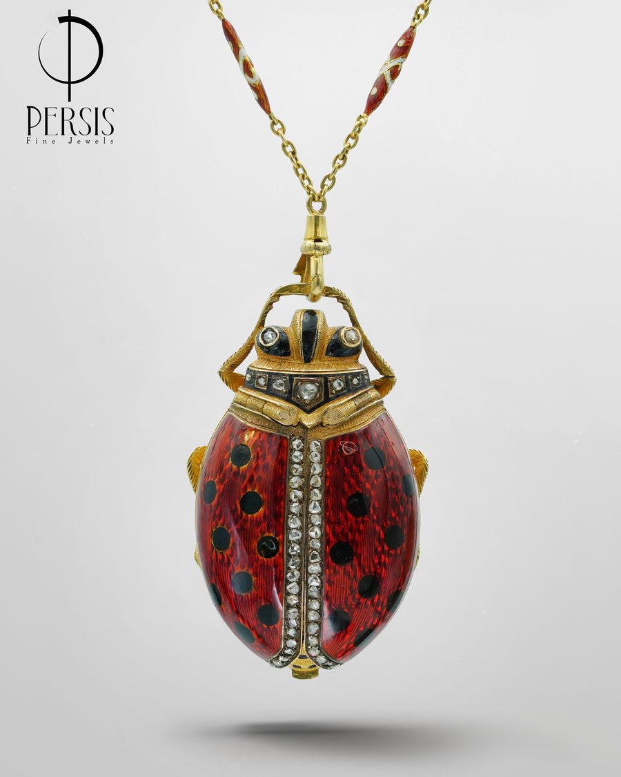 Ladybird Pendant Watch