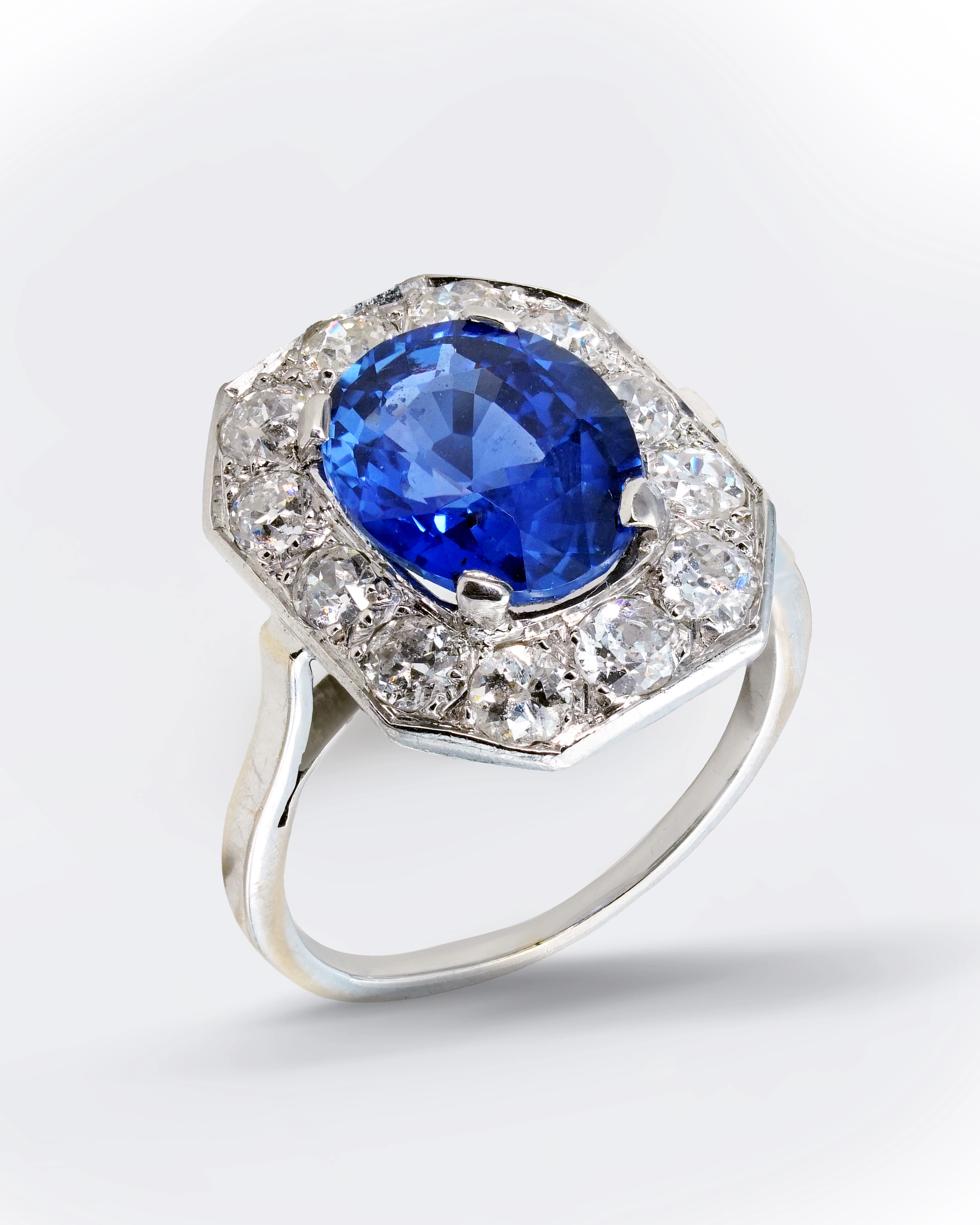 Vintage Sapphire and Diamond Ring