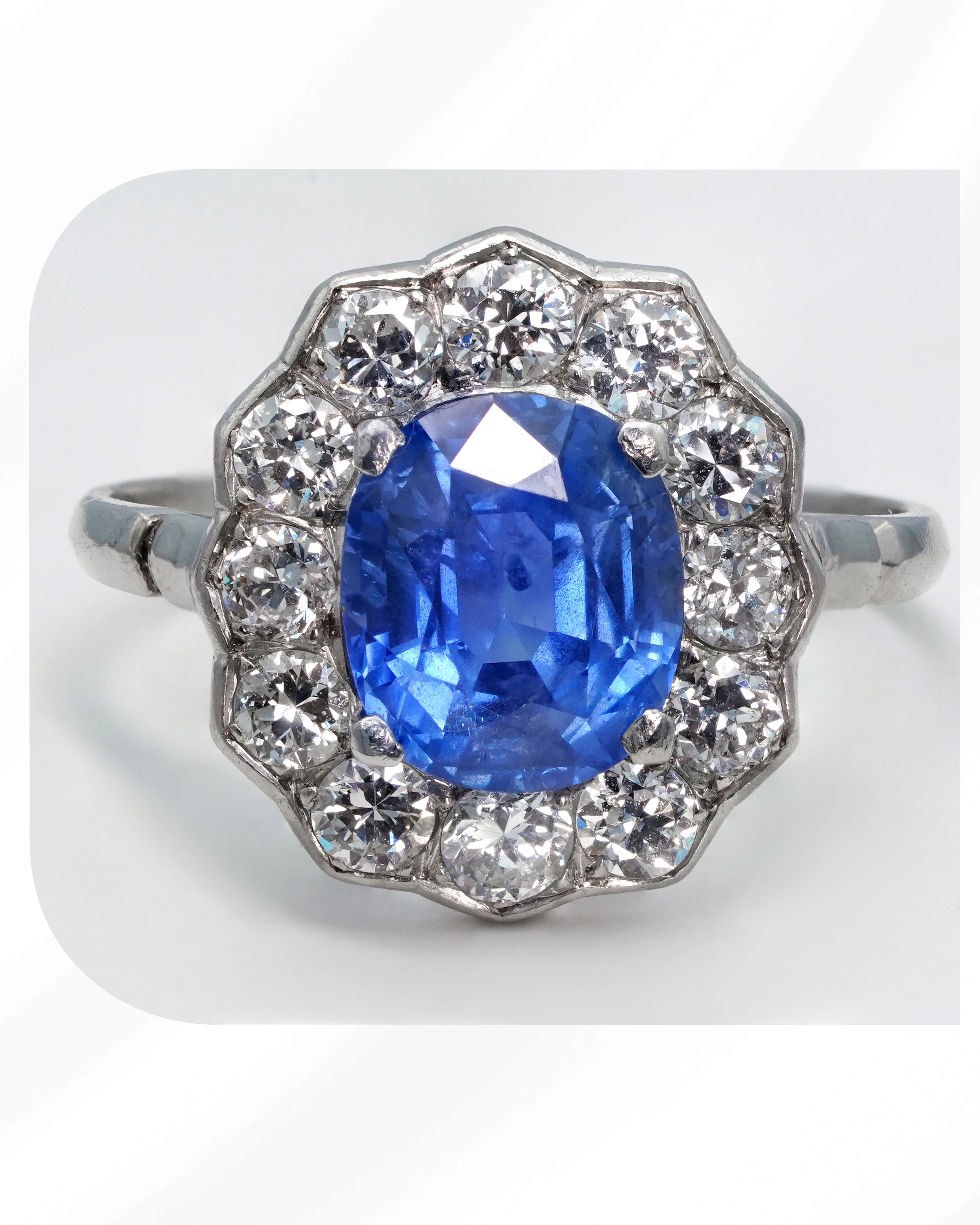 Vintage Sapphire and Diamond Ring